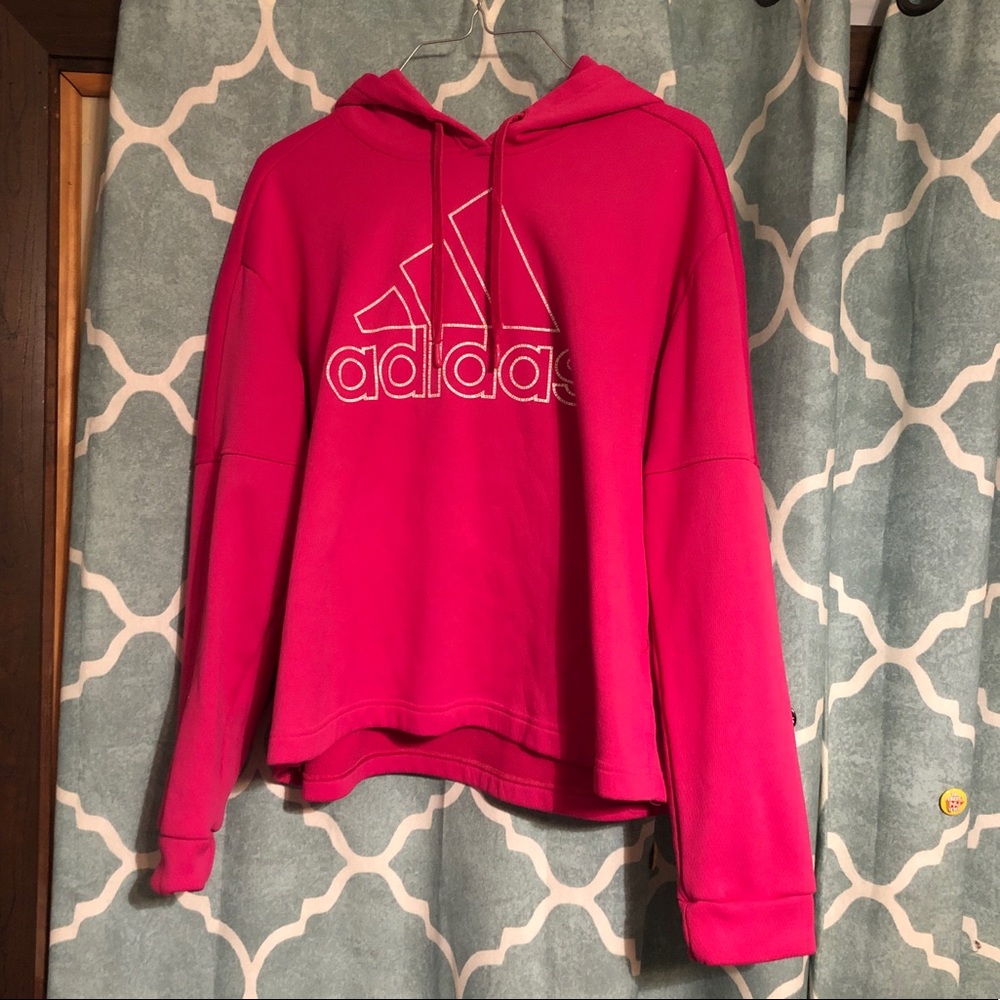 Pink adidas sweater